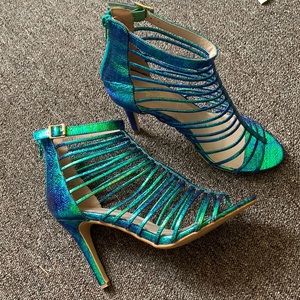 Sugar Tease open toe stilettos- Womens Size 10